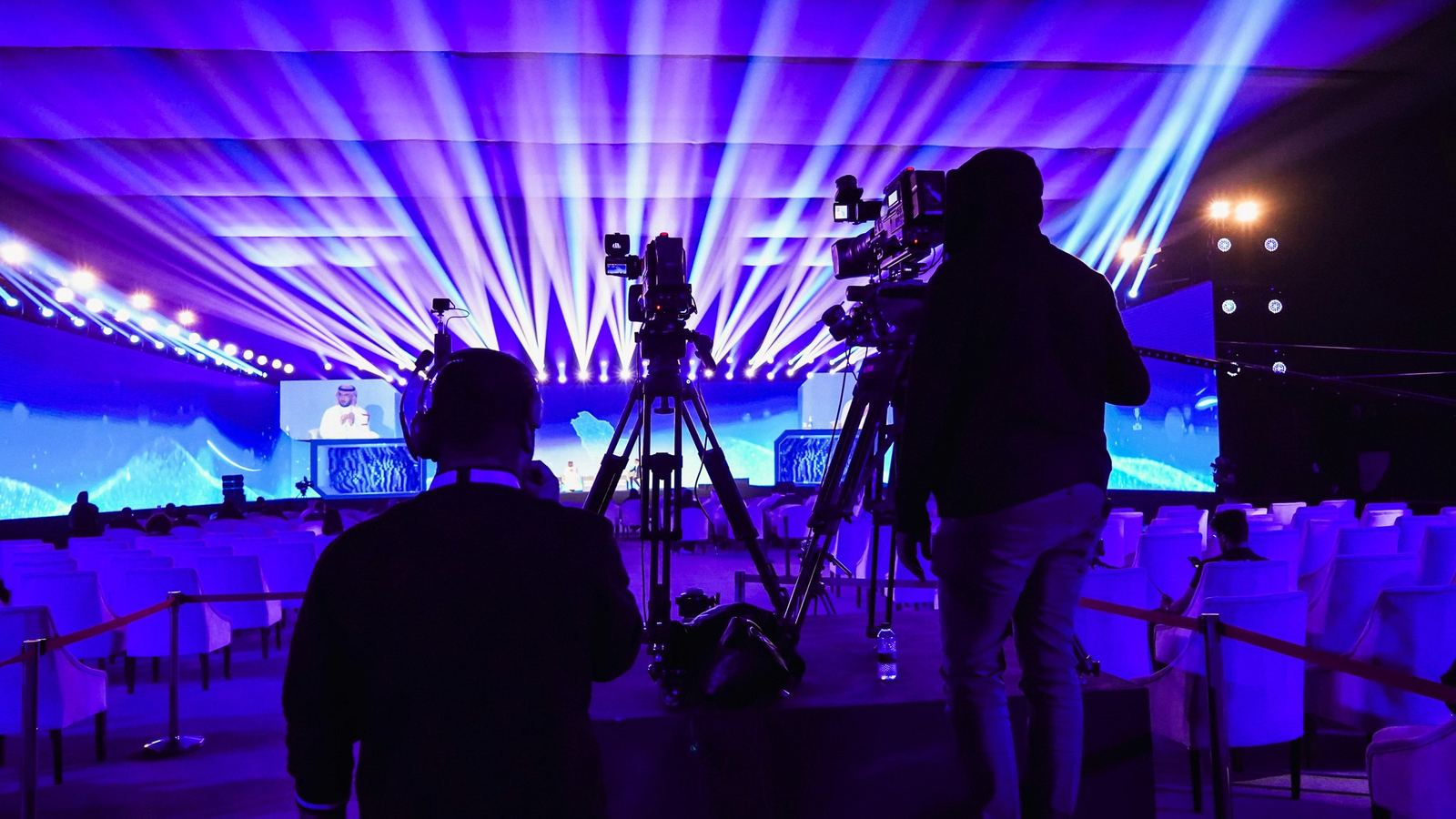 stream works team working on an interactive live streaming setup
